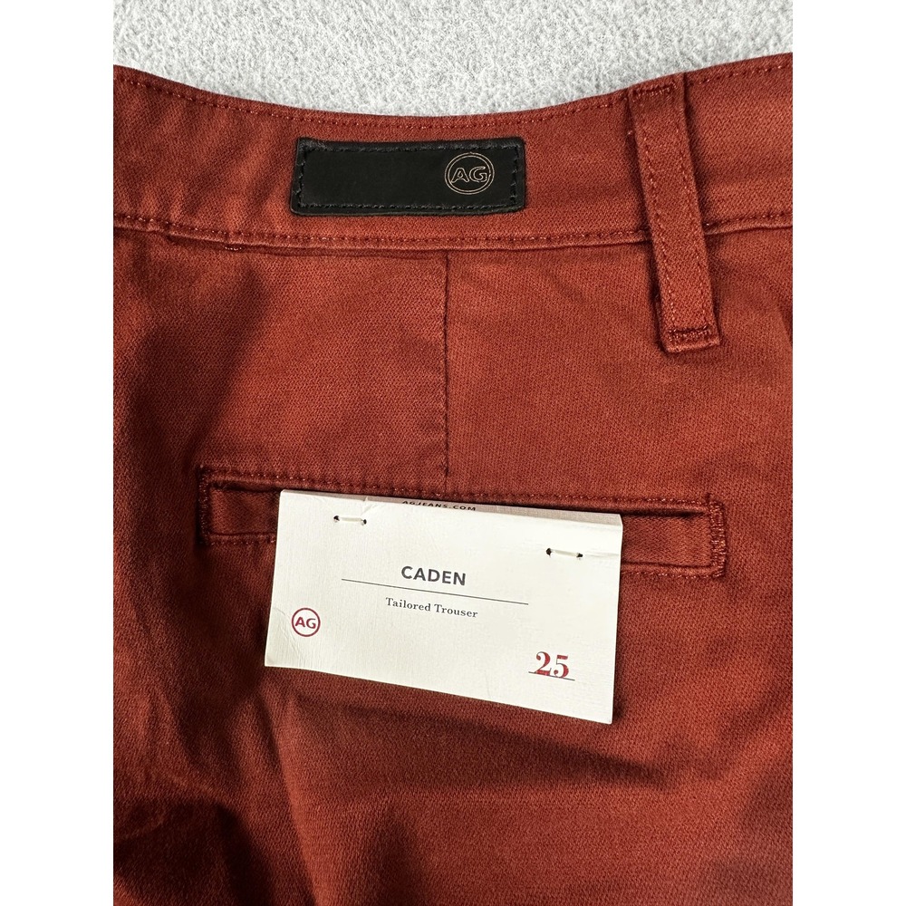 AG Adriano Goldschmied Caden Pants Womens 25 Rust Stretch Tailored Chino SBW1613 - Picture 11 of 12